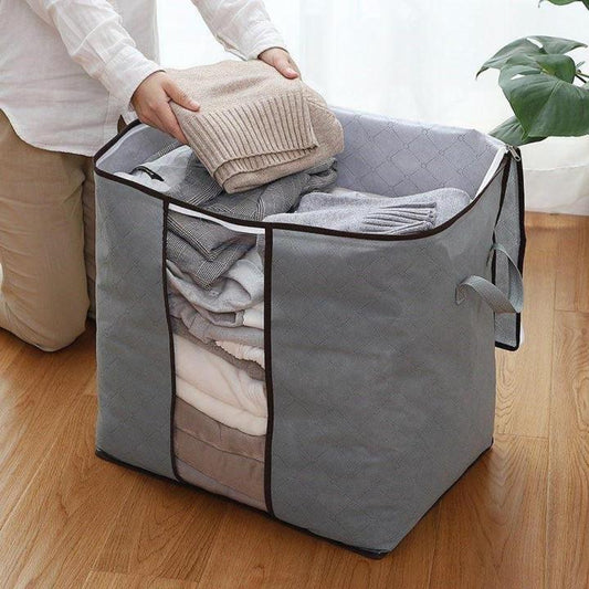 Folding Organizer Clothing Storage Bag Window & Zipper